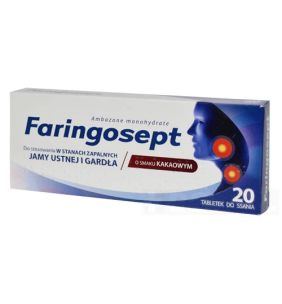 Faringosept, 10 mg, tabletki do ssania, 20 szt.