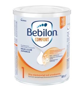 Bebilon Comfort 1, żywność specjalnego przeznaczenia medycznego dla niemowląt od urodzenia, 400 g