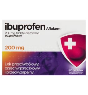Ibuprofen Aflofarm, 200 mg, tabletki drażowane, 20 szt.