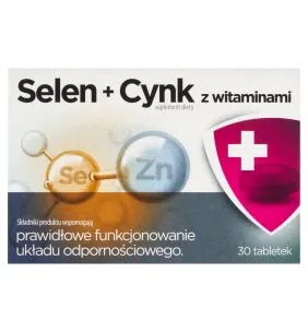 Selen + cynk z witaminami, tabletki, 30 szt.