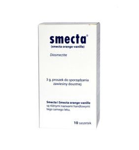 Smecta, proszek do przygotowania zawiesiny doustnej, 10 saszetek (import równoległy, InPharm).