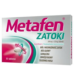 Metafen Zatoki, 200 mg+30 mg, tabletki powlekane, 10 szt.