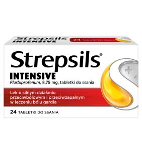 Strepsils Intensive, 8,75 mg, tabl.do ssania,24 szt,bl