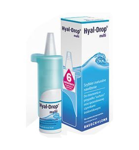 Hyal-Drop Multi, krople do oczu i soczewek, nawilżające, 10 ml