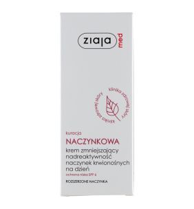 Ziaja Med Kuracja Naczynkowa, krem zmniejszający nadreaktywność naczynek, na dzień, 50 ml