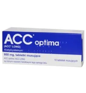 ACC  optima, 600 mg,tabl.mus.,(i.row),Delf,Aust, 10 szt