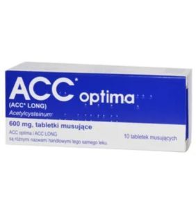 ACC  optima, 600 mg,tabl.mus.,(i.row),Delf,Aust, 10 szt