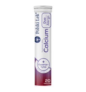 Calcium Duo Alergo + kwercetyna, tabletki musujące, bezsmakowe, 20 szt.