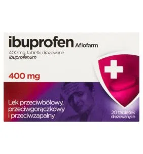 Ibuprofen Aflofarm, 400 mg, tabletki drażowane, 20 szt.