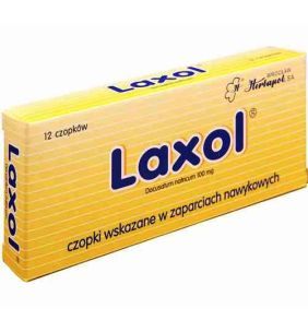 Laxol, 100 mg, czopki, 12 szt.