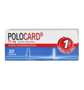 Polocard, 75 mg, tabletki dojelitowe, 30 sztuk