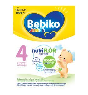 Bebiko Junior 4 NUTRIflor Expert, odżywcza formuła na bazie mleka, powyżej 2. roku życia, proszek, 350 g
