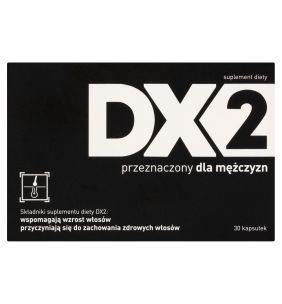 DX2, wzmacniający włosy, przeznaczony dla mężczyzn, kapsułki, 30 szt.