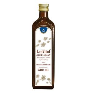 LenVitol olej lniany,tlocz.na zimno,(LenVitol budwig.),500ml