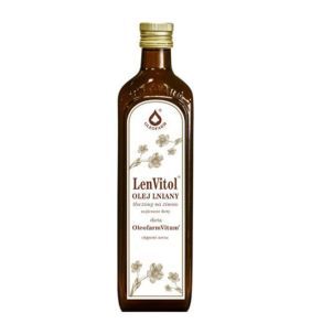 LenVitol olej lniany,tlocz.na zimno,(LenVitol budwig.), 1 l