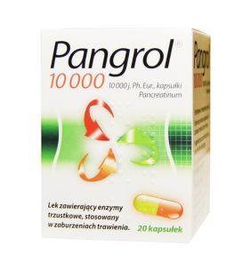 Pangrol 10 000, kapsułki, 20 szt.