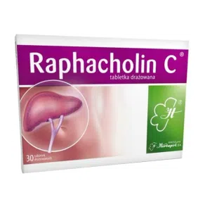 Raphacholin C, tabletki drażowane, 30 szt.