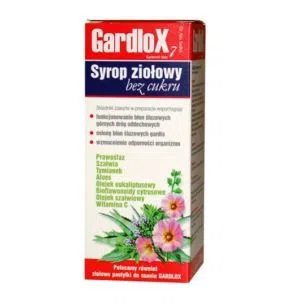 Gardlox 7, syrop ziołowy, bez cukru, 120 ml