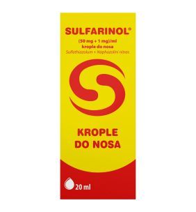 Sulfarinol, (50 mg+1 mg)/ml, krople do nosa, 20 ml