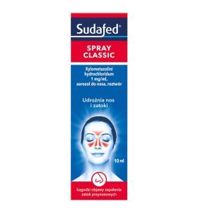 Sudafed XyloSpray, (1mg/ml), aerozol do nosa, 10 ml