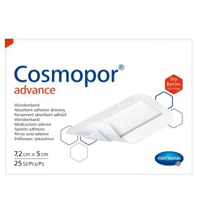 Cosmopor Advance, opatrunki do silnie sączących się ran, 7,2 cm x 5 cm, 25 szt.