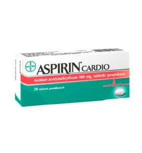 Aspirin Cardio, 100 mg, tabletki powlekane, 28 szt.