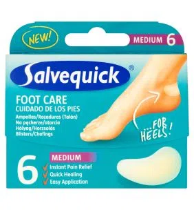 Salvequick, plastry na pęcherze, otarcia, medium, 6 szt