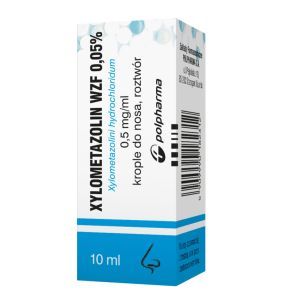 Xylometazolin 0.05%, krople do nosa, 10 ml (Polfa Warszawa)