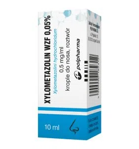 Xylometazolin 0.05%, krople do nosa, 10 ml (Polfa Warszawa)