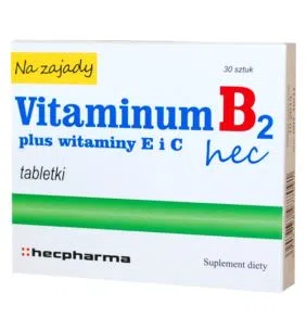 Vit. B 2 hec, tabl., na zajady, 30 szt
