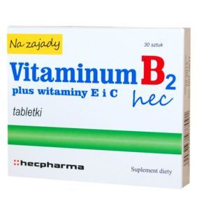 Vit. B 2 hec, tabl., na zajady, 30 szt