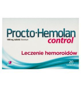Procto-Hemolan control, 1000 mg, tabletki, 20 szt.