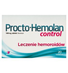 Procto-Hemolan control, 1000 mg, tabletki, 20 szt.