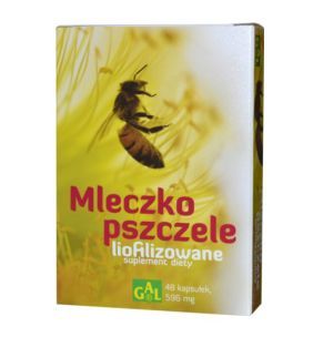 Mleczko pszczele liofilizowane, 596 mg, kapsułki, 48 szt.