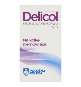 Delicol, krople dla niemowląt, 15 ml