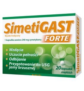 Simetigast Forte, kapsułki elastyczne, 20 szt.