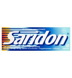 Saridon, 250 mg+150 mg+50 mg, tabletki, 10 szt.