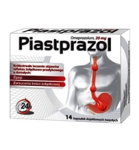 Helicid MAX (Piastprazol), 20 mg, kapsułki dojelitowe twarde, 14 szt.