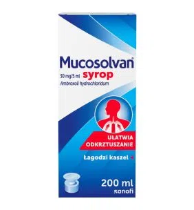 Mucosolvan, 30 mg/5 ml, syrop, 200 ml