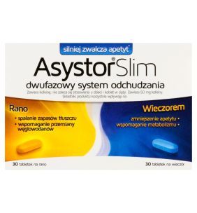 Asystor Slim, tabletki, 60 szt. (30 szt. na rano + 30 szt. na wieczór)