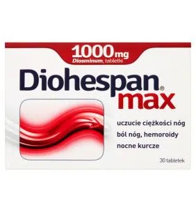 Diohespan max, 1000 mg, tabletki, 30 szt.