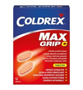 Coldrex MaxGrip C, tabl., 12 szt,blister