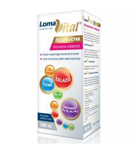 Loma Vital Żelazo + Cynk, płyn, 500 ml