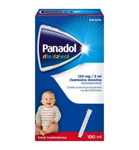 Panadol dla dzieci, (120 mg/5 ml), zawiesina doustna, 100 ml