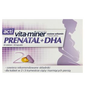 Acti Vita-miner Prenatal DHA, tabletki, 30 szt. + kapsułki, 30 szt.