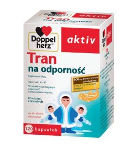 Doppelherz aktiv Tran na odporność, kapsułki, 120 szt.