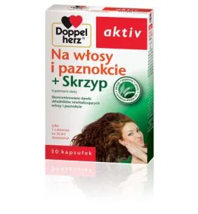 Doppelherz aktiv Na włosy i paznokcie + skrzyp, kapsułki, 30 szt.