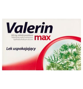 Valerin max, 360 mg, tabletki powlekane, 10 szt.