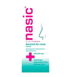 Nasic, (0,1mg+5mg)/dawkę, aerozol do nosa, 10 ml