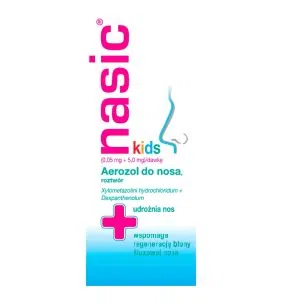Nasic Kids, (0,05mg+5mg)/dawkę, aerozol do nosa, roztwór, 10 ml